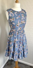 Tenki Powder Blue Mix Fit Flare Dress Size 12 - A1429