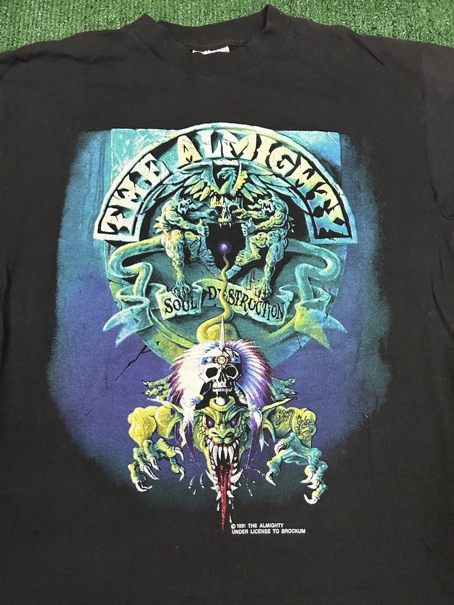 Vintage 1991 The Almighty “Soul Destruction Tour” Hard Rock Band T
