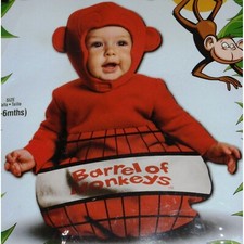 BARREL OF MONKEYS BUNTING SACK HALLOWEEN COSTUME BABY INFANT CHILD TODDLER 0-6