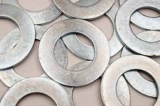 (5) 3" USS Flat Washers - Zinc Plated - 5-1/2" OD - 3-1/8" ID