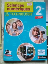 Livre scolaire Nathan sciences numeriques pour la classe de seconde SNT