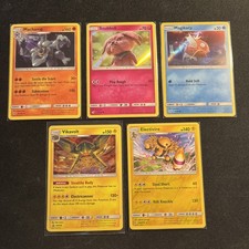 Pokemon SM Holo Lot Machamp GR Holo Detective Pikachu Vikavolt Promo 5 NM