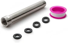 OFFO Shower Head Extension Arm, Brushed Nickel Shower Arm Extension Shower Head 