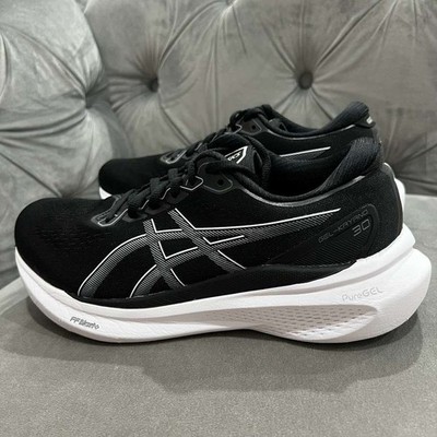 Asics Gel-Kayano 30 Running Shoe Black Sheet RockWhite Women 9 Athletic Cushion
