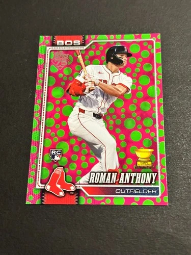 2026 Topps Series 1 - Roman Anthony 189 Holiday Polka Dots Green/Pink RC