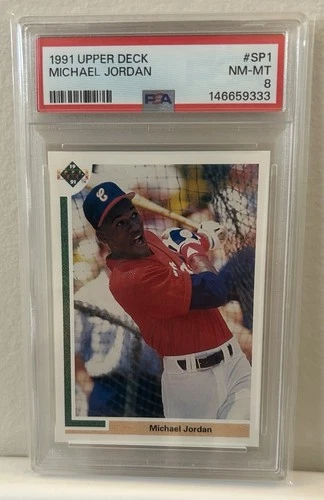 1991 Upper Deck Michael Jordan Rookie RC Baseball PSA 8 Centered Fresh Grade! 🔥