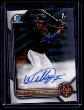 2022 Bowman Chrome Auto Willy Fanas Auto New York Mets #CPA-WF