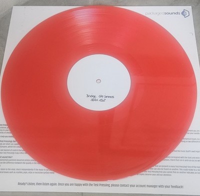 BRIDGE CITY SINNERS ''IN THE AGE OF DOUBT''  RED VINYL TEST PRESS PRESSING - RARE