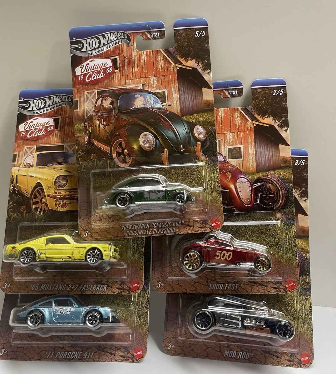 Hotwheels セット19 Hot Wheels Nissan 300ZX Twin Turbo, 2019 Factory Sealed Set (Red +