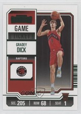 2023-24 Panini Contenders Green Game Ticket Gradey Dick #71 1d13