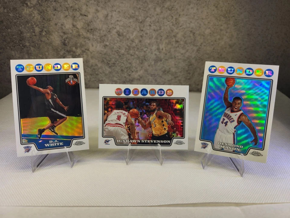 Lote de 7 tarjetas refractor cromado Topps - Mike Miller, Eddie House y Walter Sharpe Foto 3 de 4