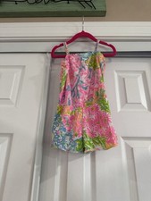 Lovers coral girl size 4-5 romper