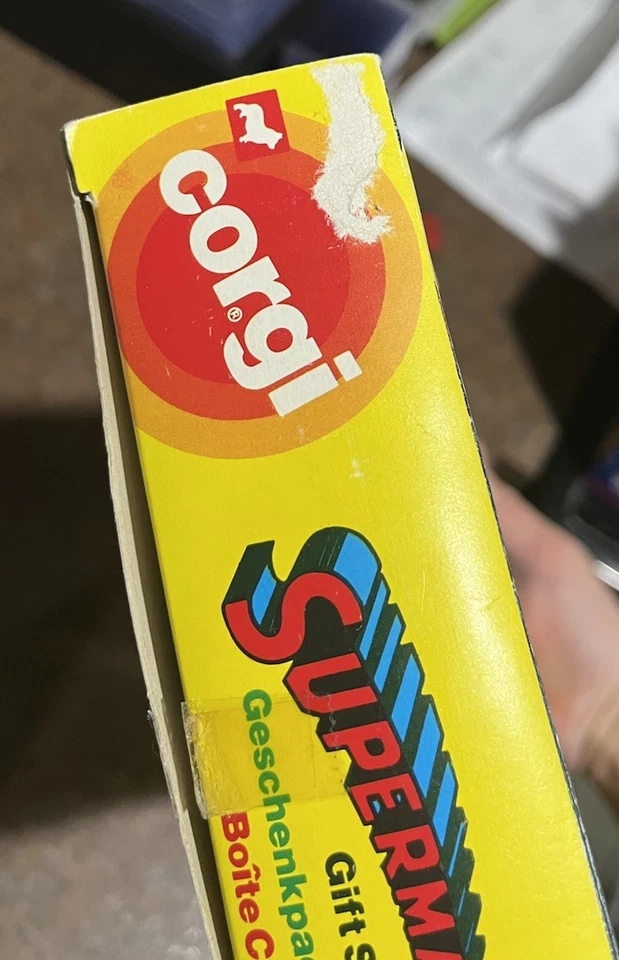 Juego de regalo vintage Corgi 3081 Superman helicóptero rojo Foto 4 de 4