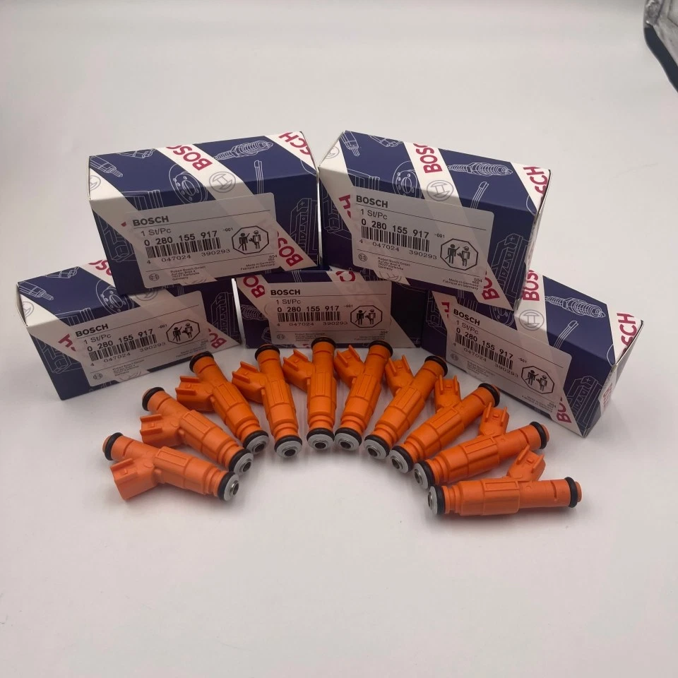 10x OEM Bosch Fuel Injectors 0280155917 For 00-04 Ford F-Series Super Duty 6.8L - Imagem 2 de 4