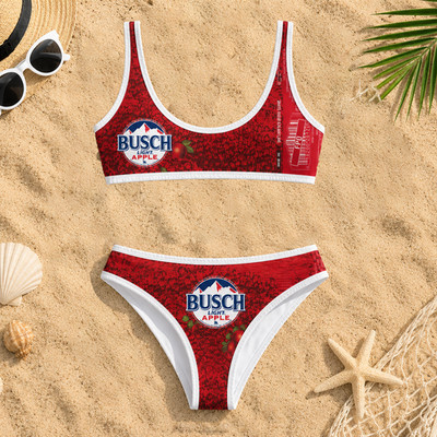 Women's Busch Light Apple Casual Sports Bikini Suits