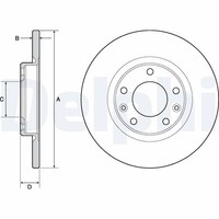 2X Delphi Bremsscheibe BG4661C FüR CitroËN Opel Peugeot