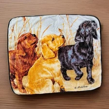 The Northwest Company Retriever Puppies Dogs Throw Blanket 45”x 55” KM Hoffman