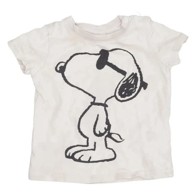 H&M, T-shirt, Größe: 62/68, Beige/Mehrfarbig, Baumwolle, Print #uX1 - Bild 1 von 4