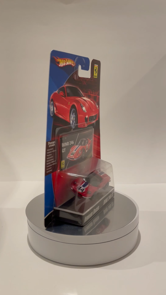 Hot Wheels Ferrari Racer DINO 246 GT Red #44 New old stock