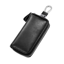 Compact Zipper Leather Car Key Case, Key and Card Holder Key Organizer Wallet...