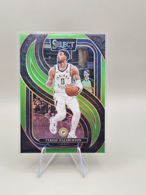 2024-25 Select Basketball Tyrese Haliburton Green Prizm /75 #165 Premier Pacers