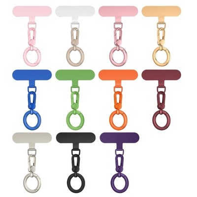 Rotating Hook Phone Cord Detachable Stainless Steel Zinc Alloy Clip Strap Design