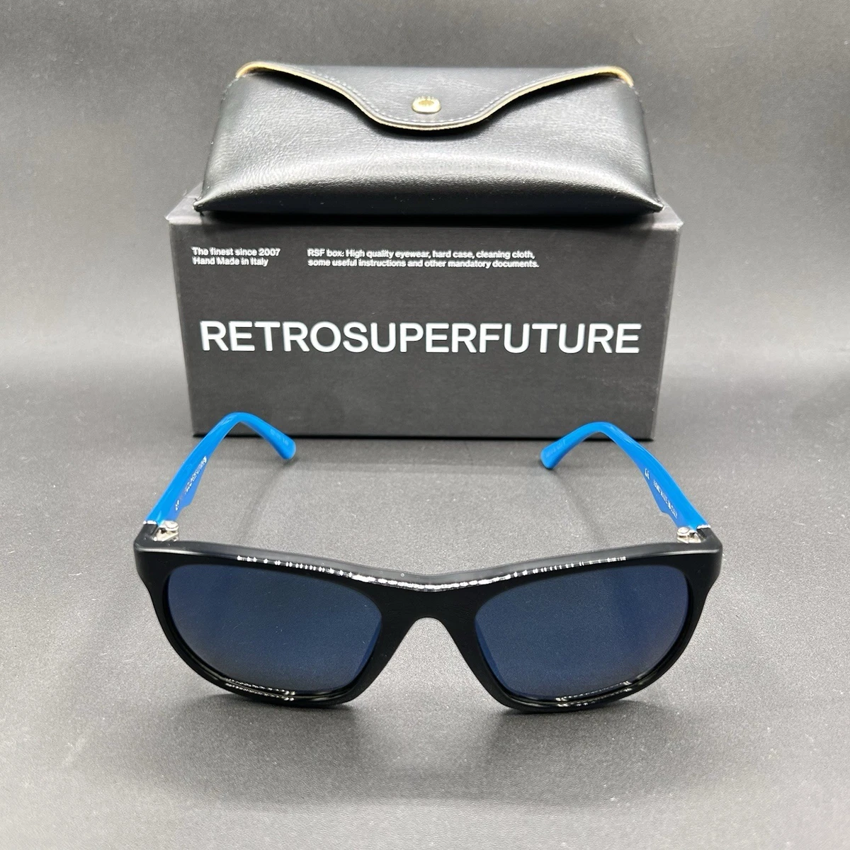 RETROSUPERFUTURE Black Designer Sunglasses for Men for sale | eBay