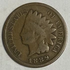 1889 Indian Head Cent Penny 137-Year-Old Penny F407