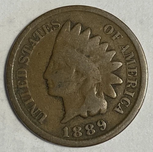 1889 Indian Head Cent Penny 137-Year-Old Penny F407