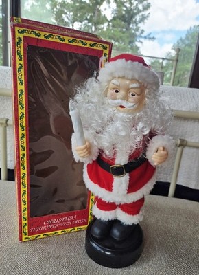 Vintage Telco Motionettes of Christmas Santa Claus  Lighted Animated Musical