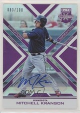 2016 Elite Extra Edition Aspirations Purple /100 Mitchell Kranson #112 Auto nd3