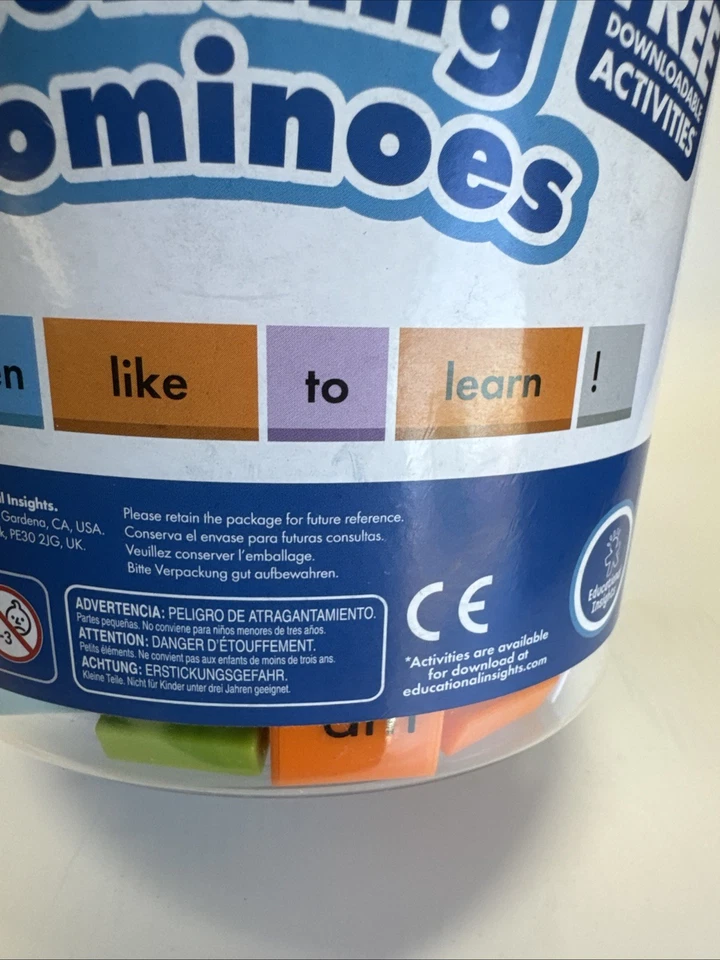 Educational Insights Sentence Building 多米诺骨牌 6 岁以上 228 字和标点符号 — 第 3/4 张图片