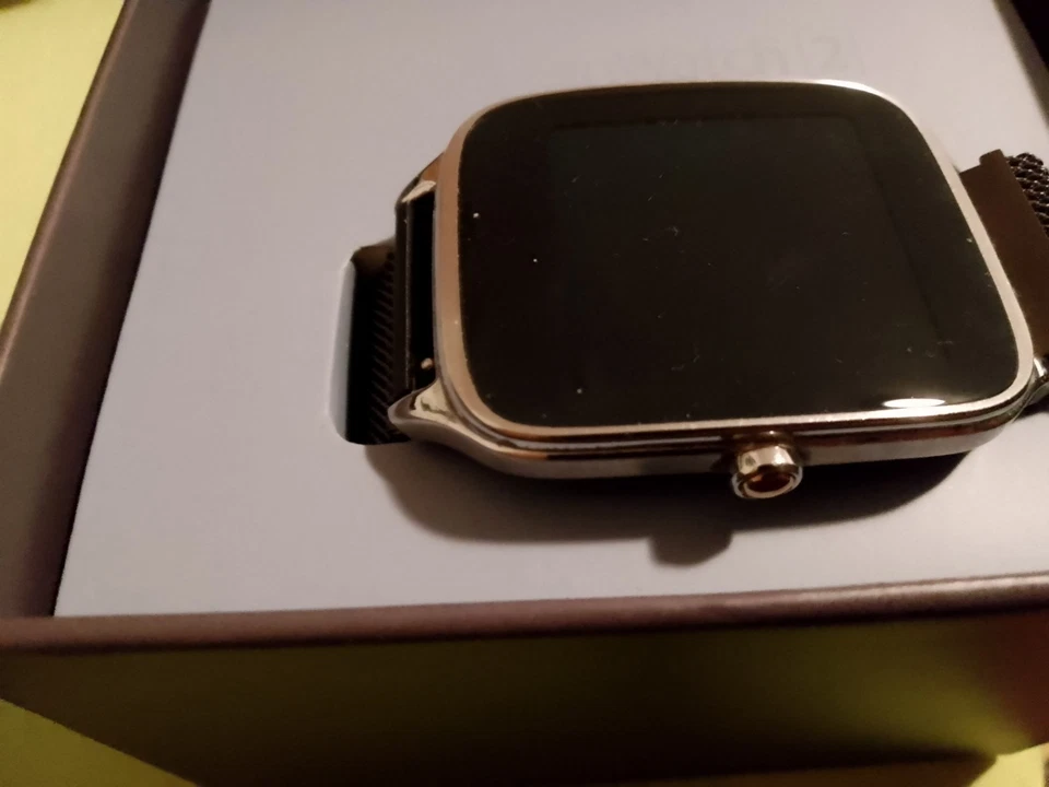 Smartwatch Herren Asus Zenwatch 2 Akku Defekt .Mit Neuen Mesharmband - Bild 2 von 4