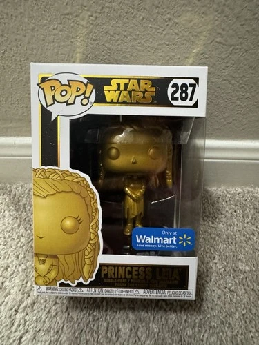 Funko Pop! Vinyl: Star Wars - Princess Leia (Gold) (Metallic) - Walmart (WMT)...