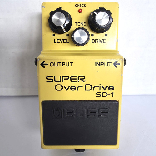 Boss SD-1 Super Overdrive Guitar Effects Pedal Yellow Tested Working