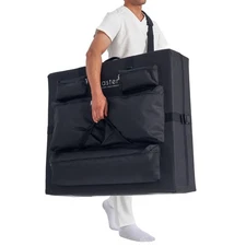 Master Massage Portable Carry Case for Foldable Massage Table - Black, Fits 2...