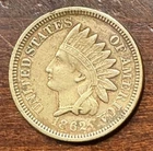 1862 INDIAN HEAD CENT XF CORROSION