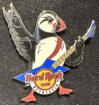 Hard Rock Cafe Reykjavik Puffin Magnet New Guitar Iceland  