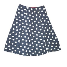Boden Floaty Polka Dot Skirt Blue Size 12R