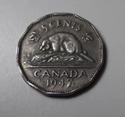 1947 Canada 5 Cents — photo from another recent sale