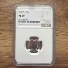 1957 Roosevelt Dime NGC PF69 PROOF Silver