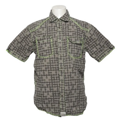Blend, Kurzarmhemd, Größe: XL, 2041-081S, Grau, Baumwolle, Print, Herren #ZqH