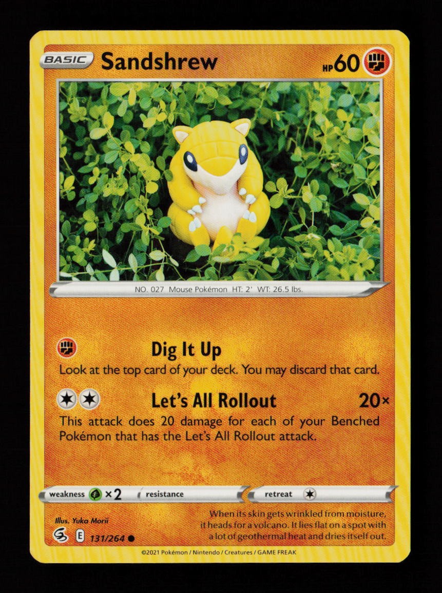 Sandshrew 131/264 Common Yuka Morii Fusion Strike Pokemon Cards