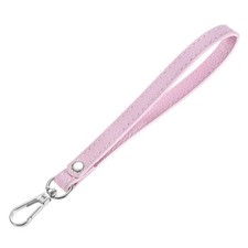 Wristlet Strap 1PCS - PU Leather Hand Strap - Pink-Silver-8.27In 