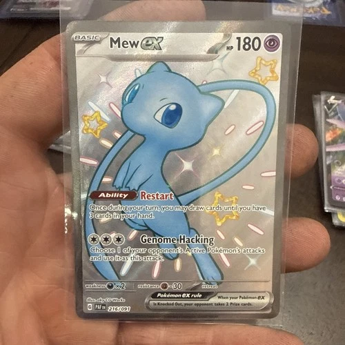 Mew ex 216/091 SV: Paldean Fates Holo