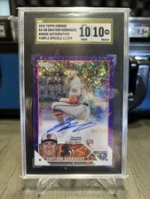 2023 Topps Chrome Grayson Rodriguez Purple Speckle Refractor /299 SGC Pristine10
