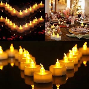Biyanuo TAT-150 150 Pack Flameless LED Tea Lights Candles Warm Yellow image 3