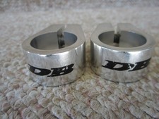 2 Diamondback DB Seatpost Clamps 25.4mm BMX Bicycle Single Bolt Silver Alloy 50g