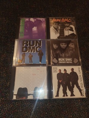 Lot Of 6 Run D.M.C-Crown Royal,Raising Hell,S/T,King Of Rock,Down With The King 