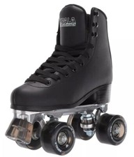 Impala D58110 Unisex Black PVC Quad Roller Skates Size W-US 8 M-US 6 EU 39